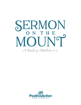Sermon on the Mount Student Manual Sample