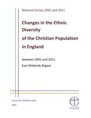 Changes in the Ethnic Diversity of the Christian Population in England
