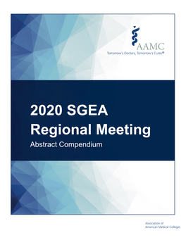 2020 SGEA Regional Meeting Abstract Compendium