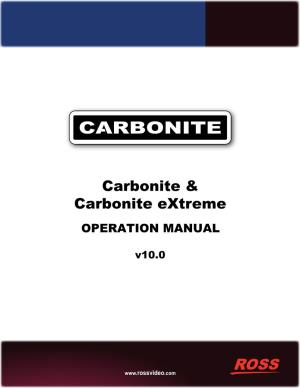 Carbonite Operation Manual