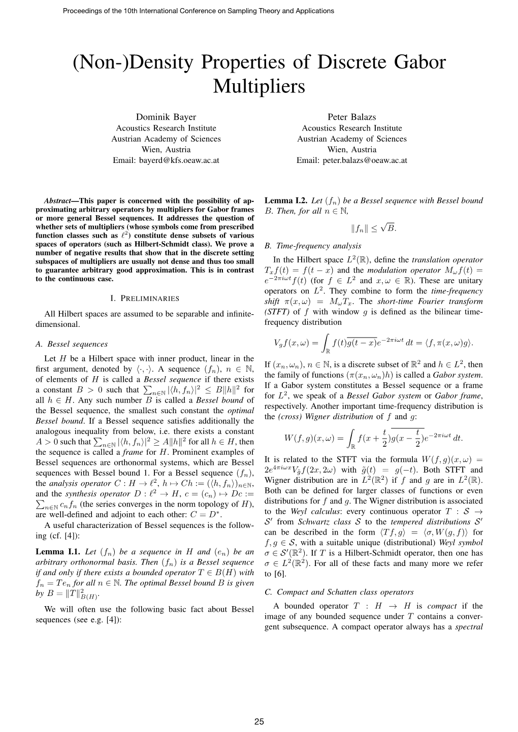 (Non-)Density Properties of Discrete Gabor Multipliers