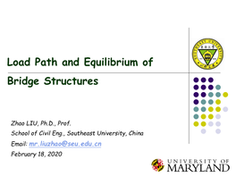 Load Path and Equilibrium of Bridge Structures