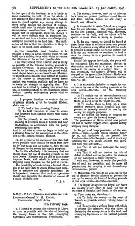 SUPPLEMENT to the LONDON GAZETTE, 15 JANUARY, 1948 Hardest Part of the Business, As It Is Likely to 2