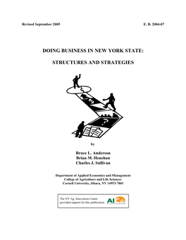 Doing Business in New York State
