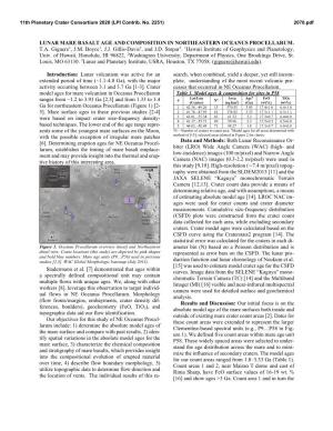 Lunar Mare Basalt Age and Composition in Northeastern Oceanus Procellarum