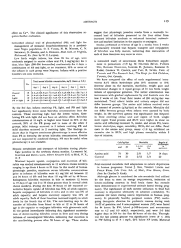 Effect on Ca++. the Clinical Significance of This Observation Re- Suggest That Physiologic Jaundice Results from a Markedly In- Quires Further Evaluation