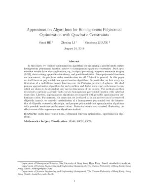 Approximation Algorithms for Homogeneous Polynomial Optimization with Quadratic Constraints