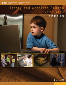 Access Ii LIBRARY and ARCHIVES CANADA | ACCESS Overview