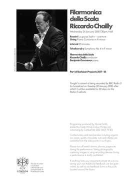 Filarmonica Della Scala Riccardo Chailly