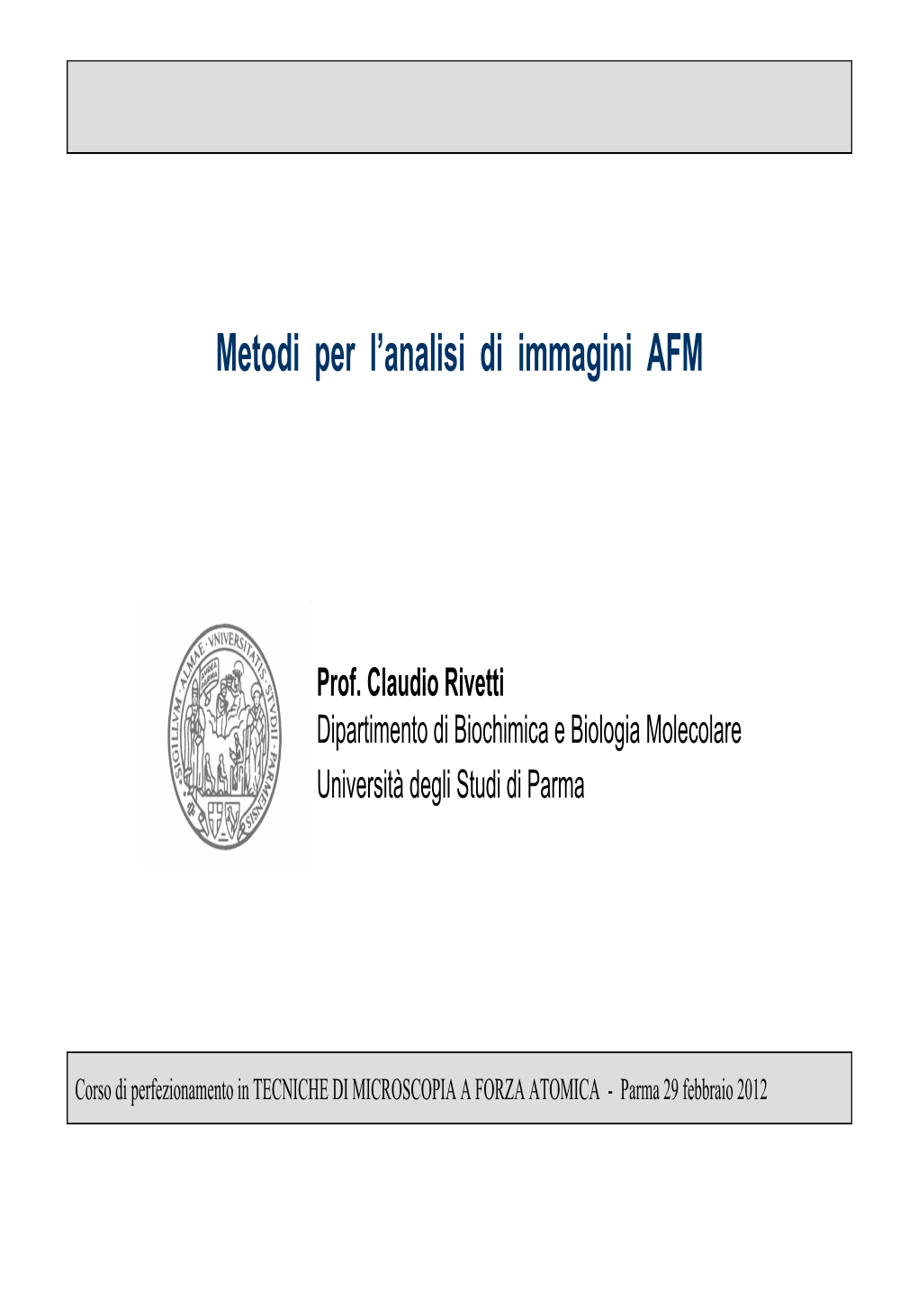 Metodi Per L'analisi Di Immagini