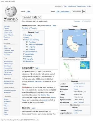 Tanna Island - Wikipedia