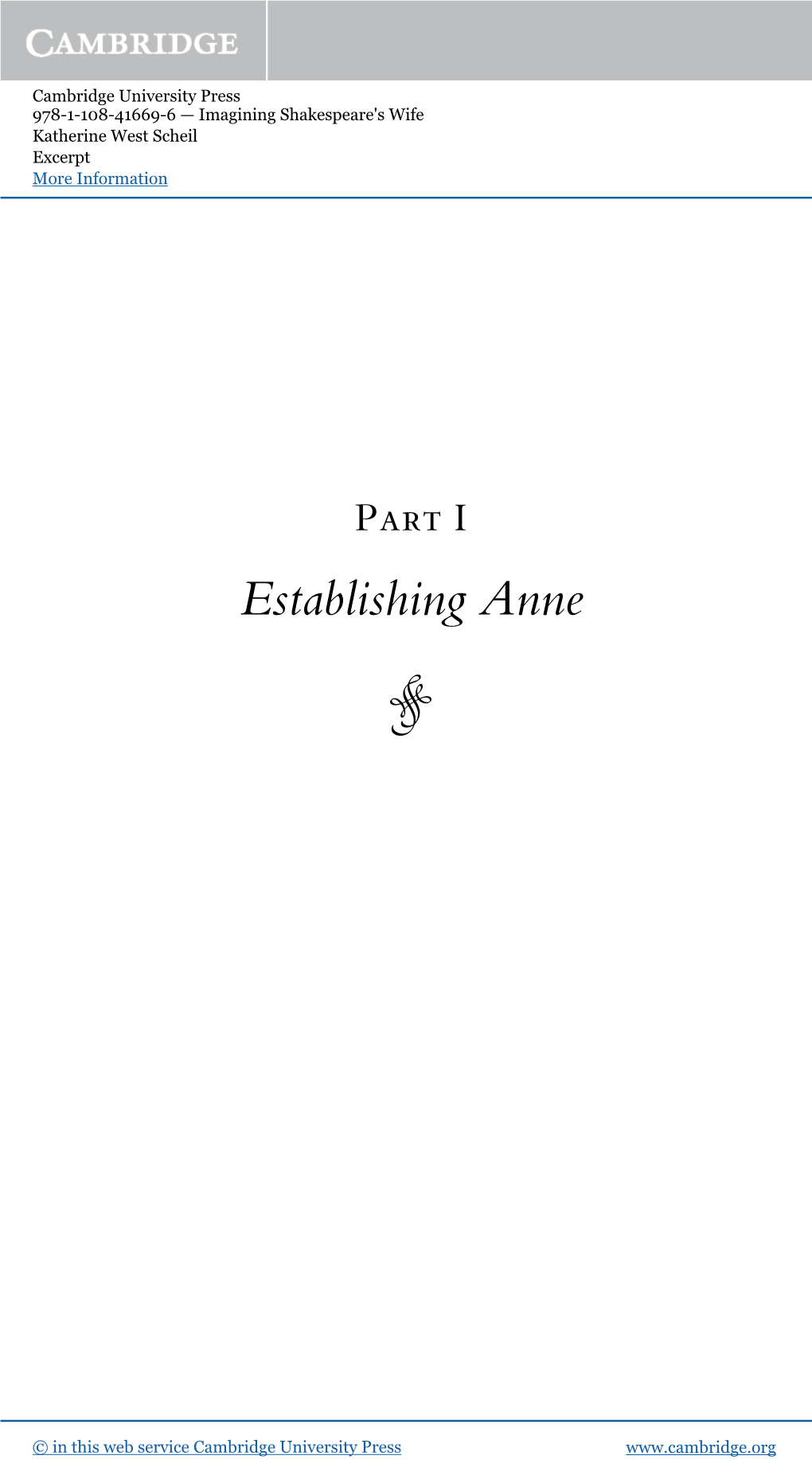 Establishing Anne