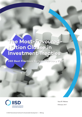 The Most-Favoured- Nation Clause in Investment Treaties