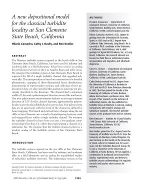 A New Depositional Model for the Classical Turbidite Locality at San