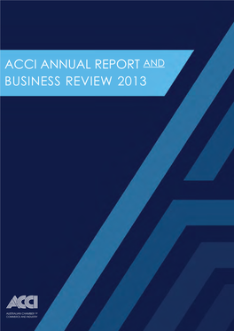 Acci Annual Report and Business Review 2013