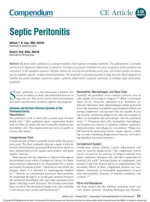 Septic Peritonitis