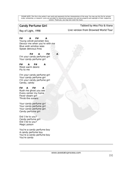 Candy Perfume Girl Chords