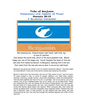 12Th Tribe of Israel, Benjamin Page 2