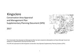 Kingsclere Conservation Area Appraisal and Management Plan Supplementary Planning Document (SPD)