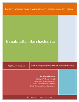 Banabhatta : Harshacharita