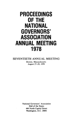 1978 NGA Annual Meeting