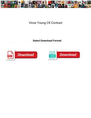 Vince Young Cfl Contract