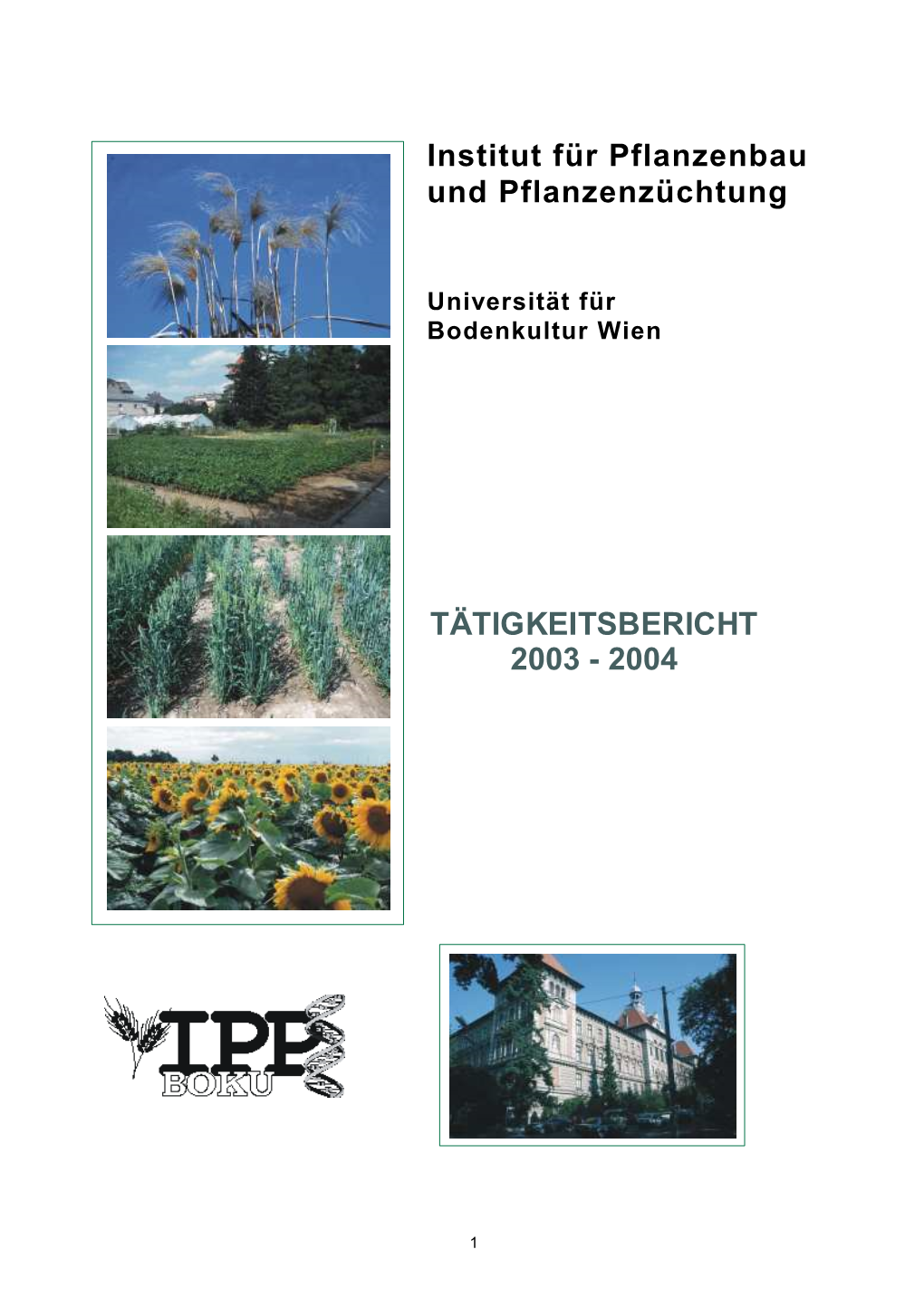 2004 Institut Für Pflanzenbau Und Pflanzenzüchtung