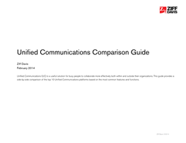 Unified Communications Comparison Guide