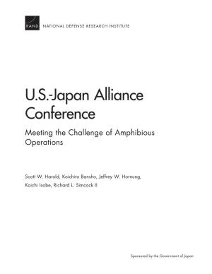 U.S.-Japan Alliance Conference: Meeting the Challenge Of