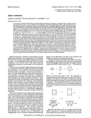 Eight-Coordination Inorganic Chemistry, Vol