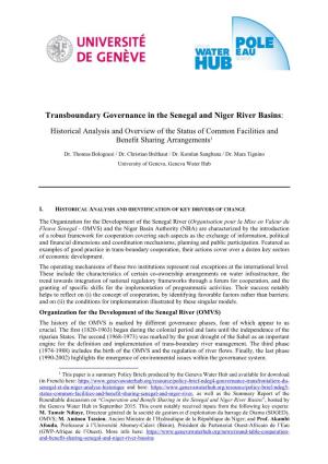 Transboundary Governance in the Senegal and Niger River Basins