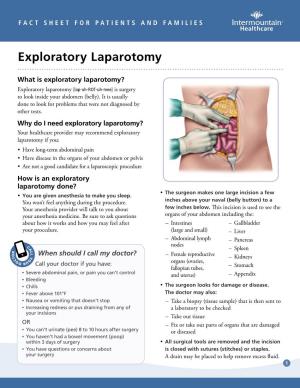 Exploratory Laparotomy