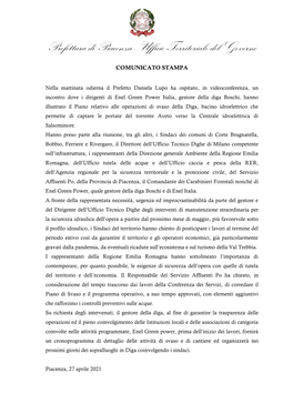 Prefettura Di Piacenza - Ufficio Territoriale Del Governo