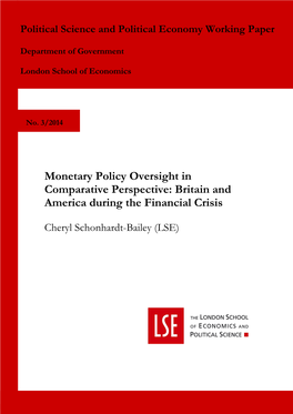 Monetary Policy Oversight in Comparative Perspective: Britain and America During the Financial Crisis