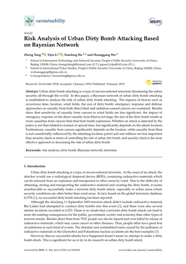 Risk Analysis of Urban Dirty Bomb Attacking Based on Bayesian Network