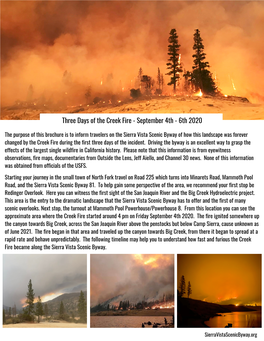 Three Days of the Creek Fire - September 4Th - 6Th 2020