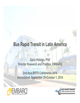 Bus Rapid Transit in Latin America