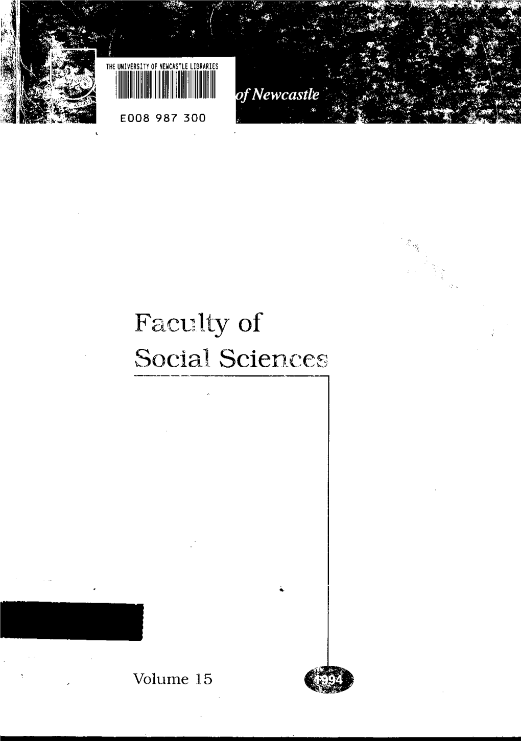 Faculty of Social Sciences Handbook, 1994