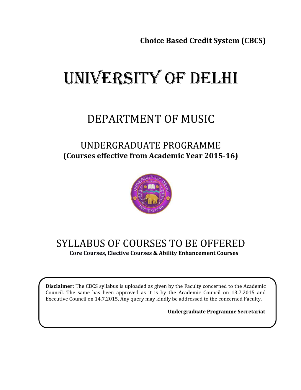 University of Delhi