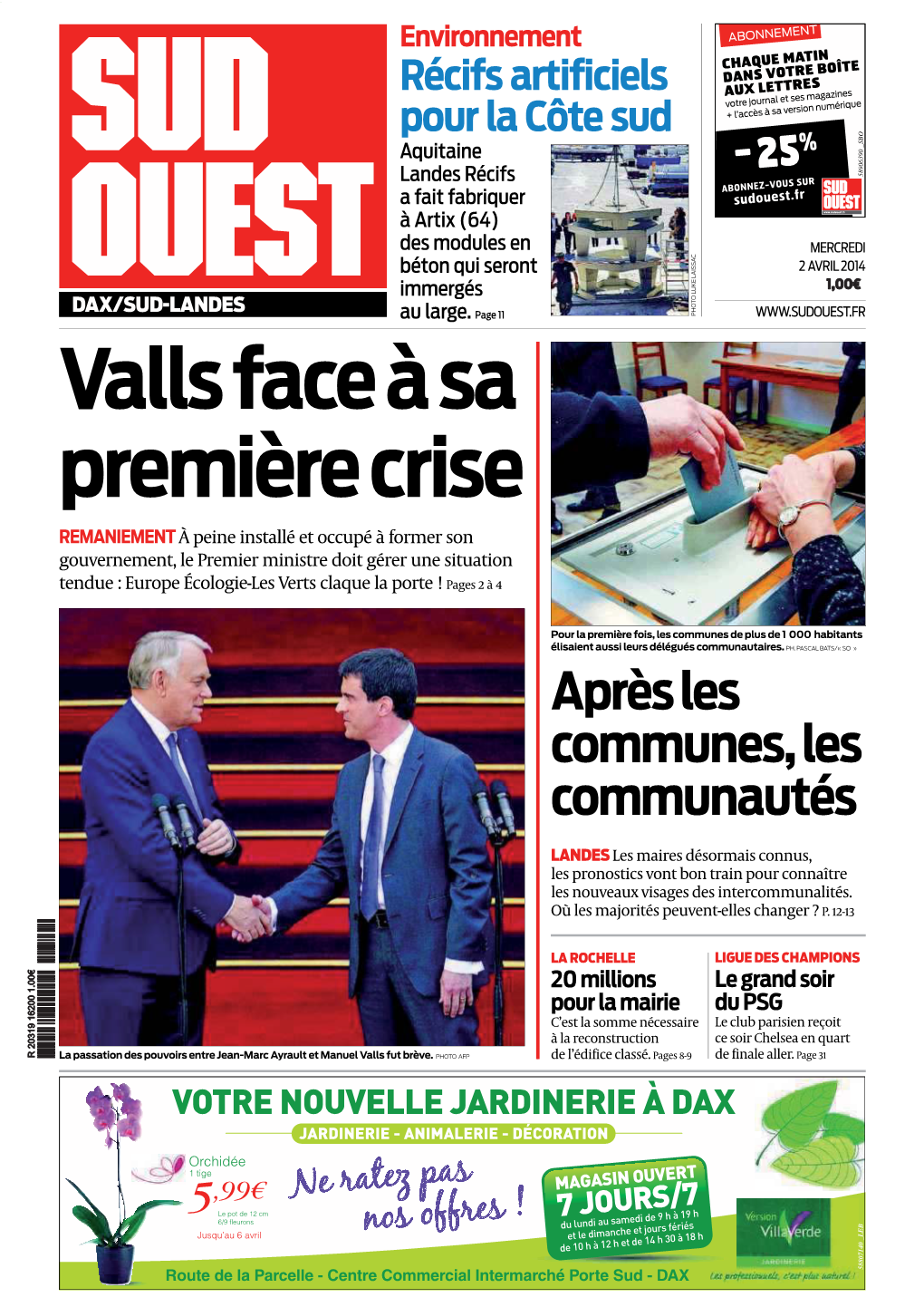 Valls Face À Sa Première Crise