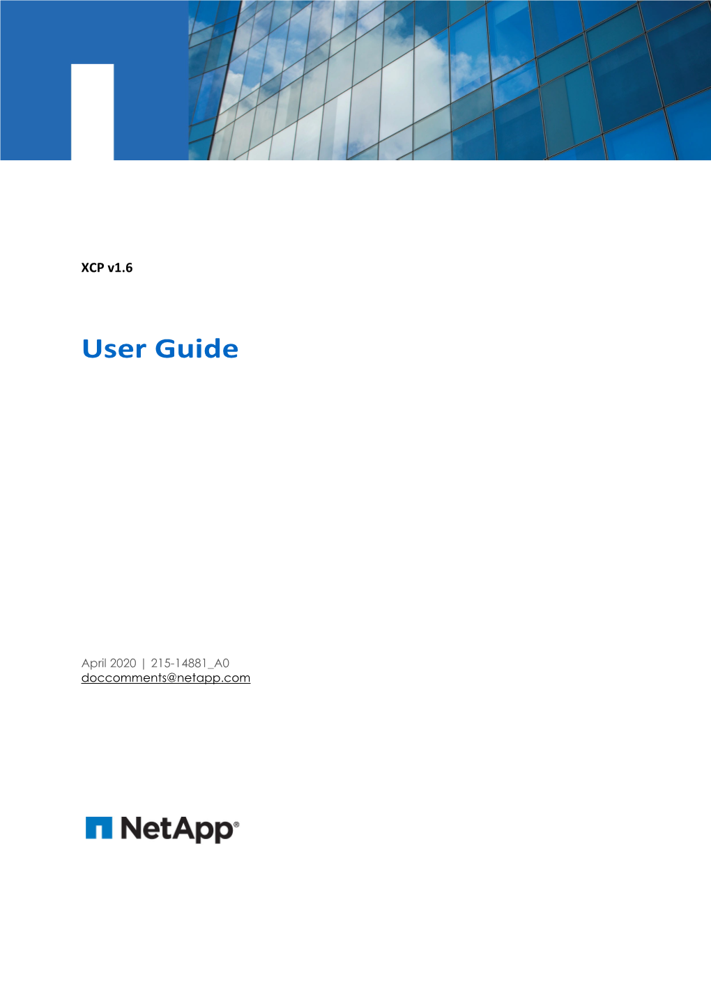 Netapp XCP V1.6 User Guide