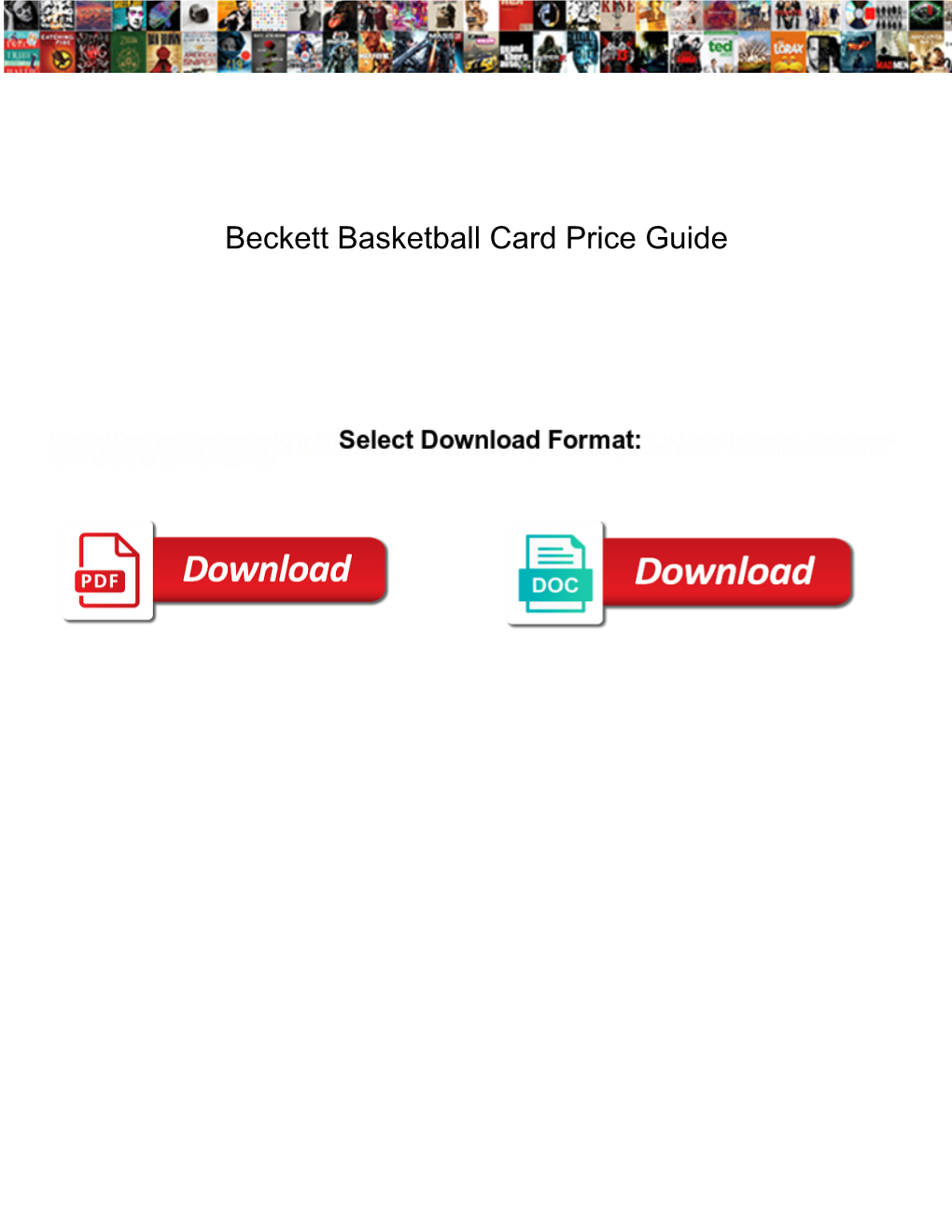 Beckett Basketball Card Price Guide