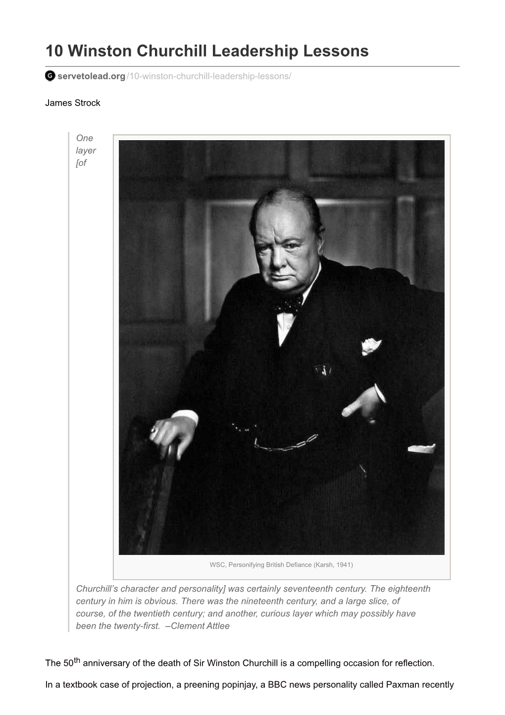 Download 10 Winston Churchill Leadership Lessons from Serve To