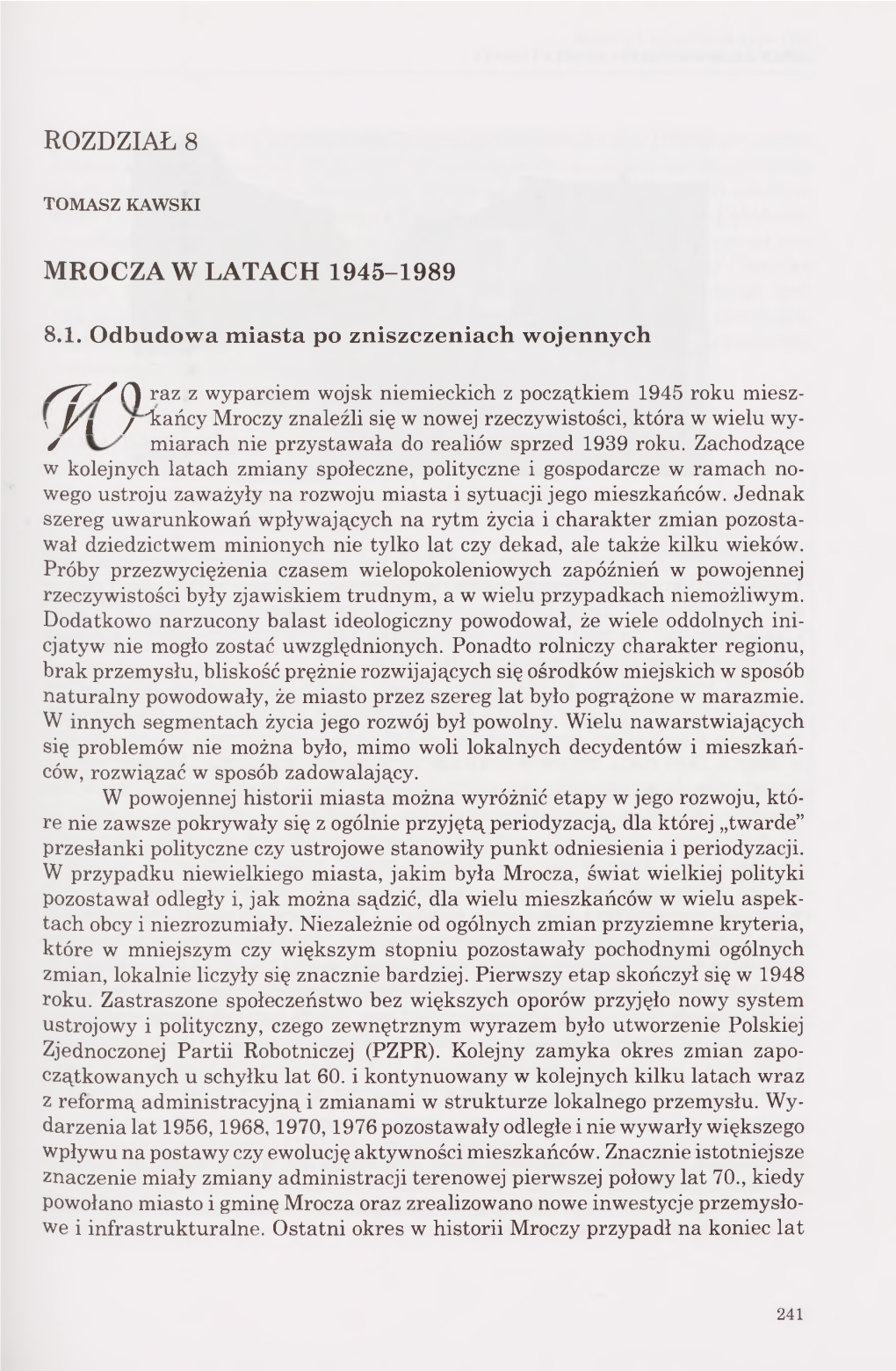 Mrocza W Latach 1945-1989