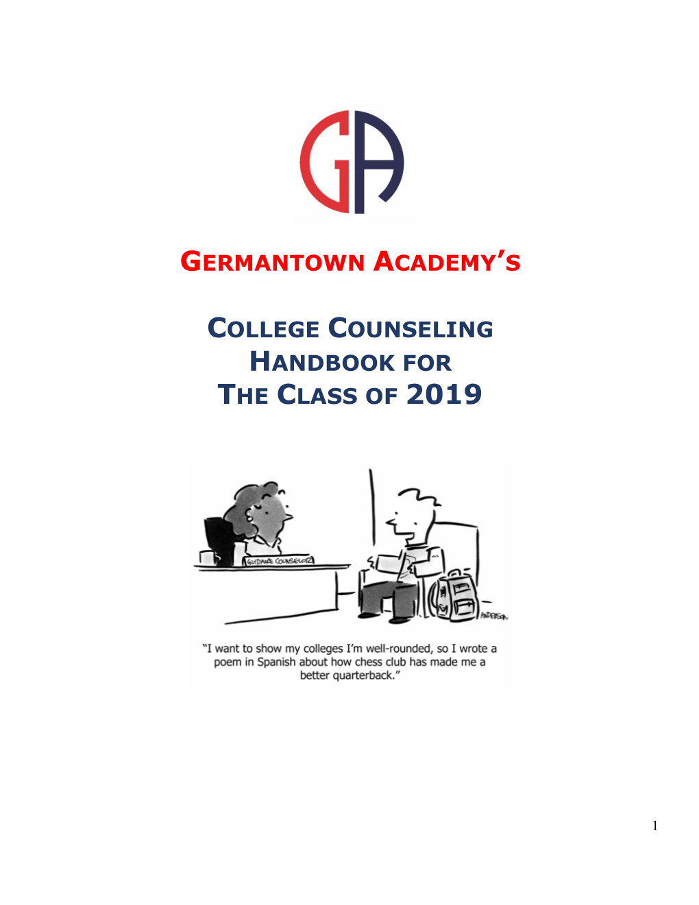 Germantown Academy's College Counseling