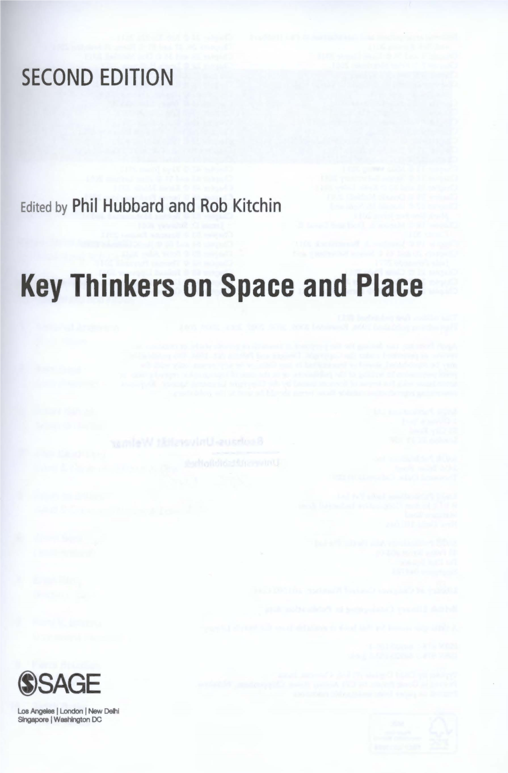 Key Thinkers on Space and Place