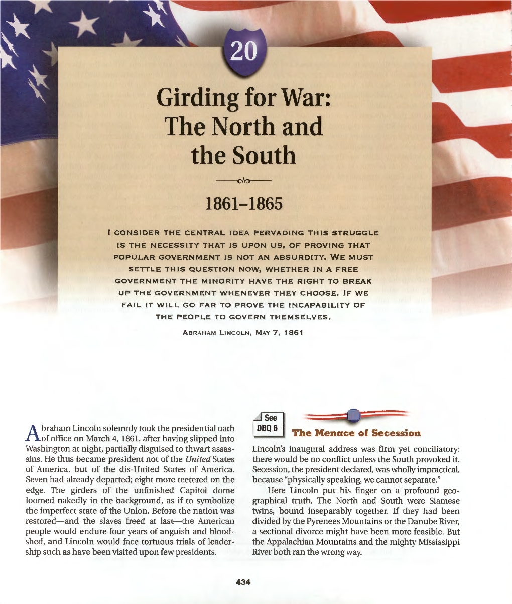 Girding for War: the North and the South ---Civ:L'