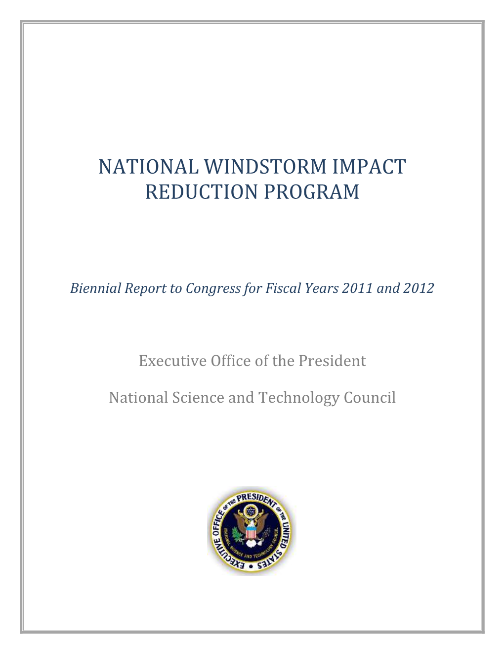 National Windstorm Impact Reduction Program