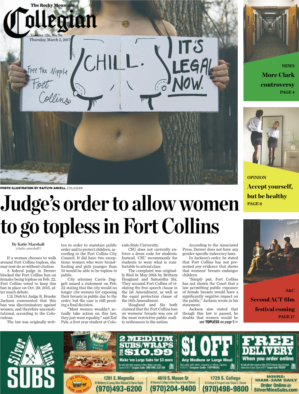 Judge's Order to Allow Women to Go Topless in Fort Collins