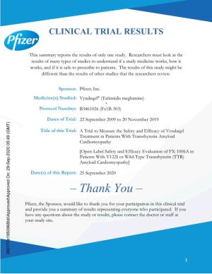 Clinical Trial Results